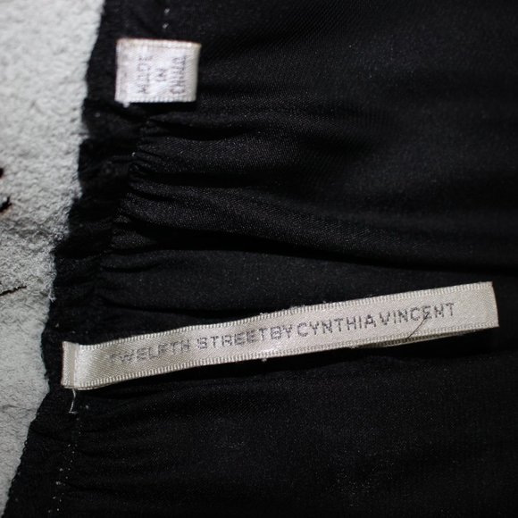 Twelfth Street Cynthia Vincent Silk &Leather Dress - Picture 11 of 12